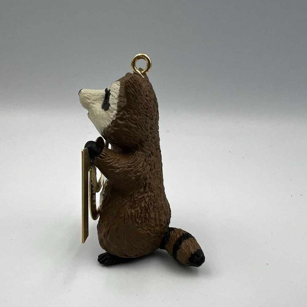 Vintage 1991 Hallmark‎ Keepsake Christmas Ornament Fabulous Decade  Raccoon